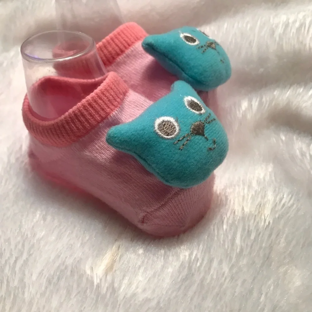 Newborn Baby Kitty 3D Sock Booties